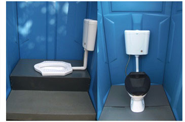 Toilet waste tank for portable toilets